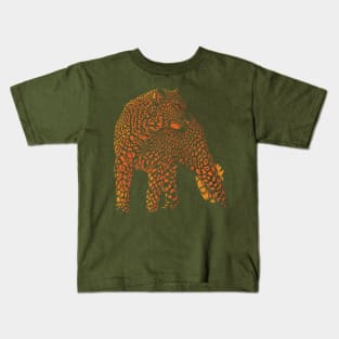 Orange Cheetah, fastest animal in this world Kids T-Shirt